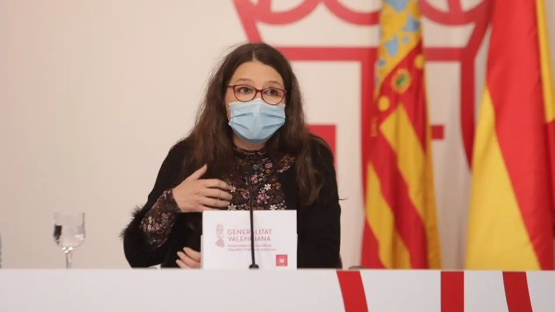 Archivo - Mónica Oltra comparece como portavoz del Consell 