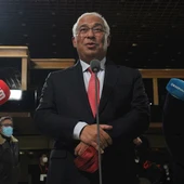 El primer ministro y candidato del Partido Socialista, António Costa, durante la noche electoral El primer ministro y candidato del Partido Socialista, António Costa, durante la noche electoral