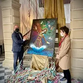Germán Beardo destapa el cartel del Carnaval portuense Germán Beardo destapa el cartel del Carnaval portuense