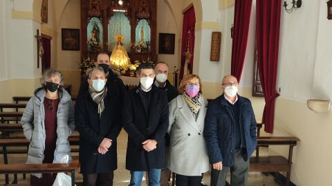 Visita de autoridades a la Ermita de la Paz