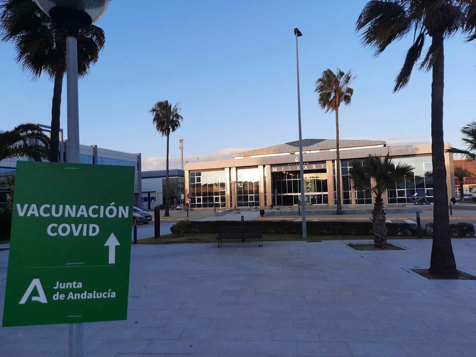 El edificio 'Melkart' seguirá siendo punto de vacunación contra el coronavirus al menos hasta febrero El edificio 'Melkart' seguirá siendo punto de vacunación contra el coronavirus al menos hasta febrero
