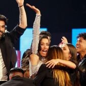 La cantante Chanel celebra que representará a España en Eurovisión 2022.