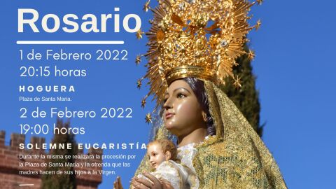 Cartel Fiestas Candelaria 2022 en Alc&aacute;zar
