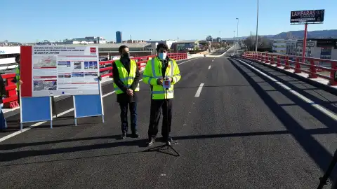 El acceso a Alcalá de Henares a través del puente de la M300 ya está reabierto al tráfico El acceso a Alcalá de Henares a través del puente de la M300 ya está reabierto al tráfico