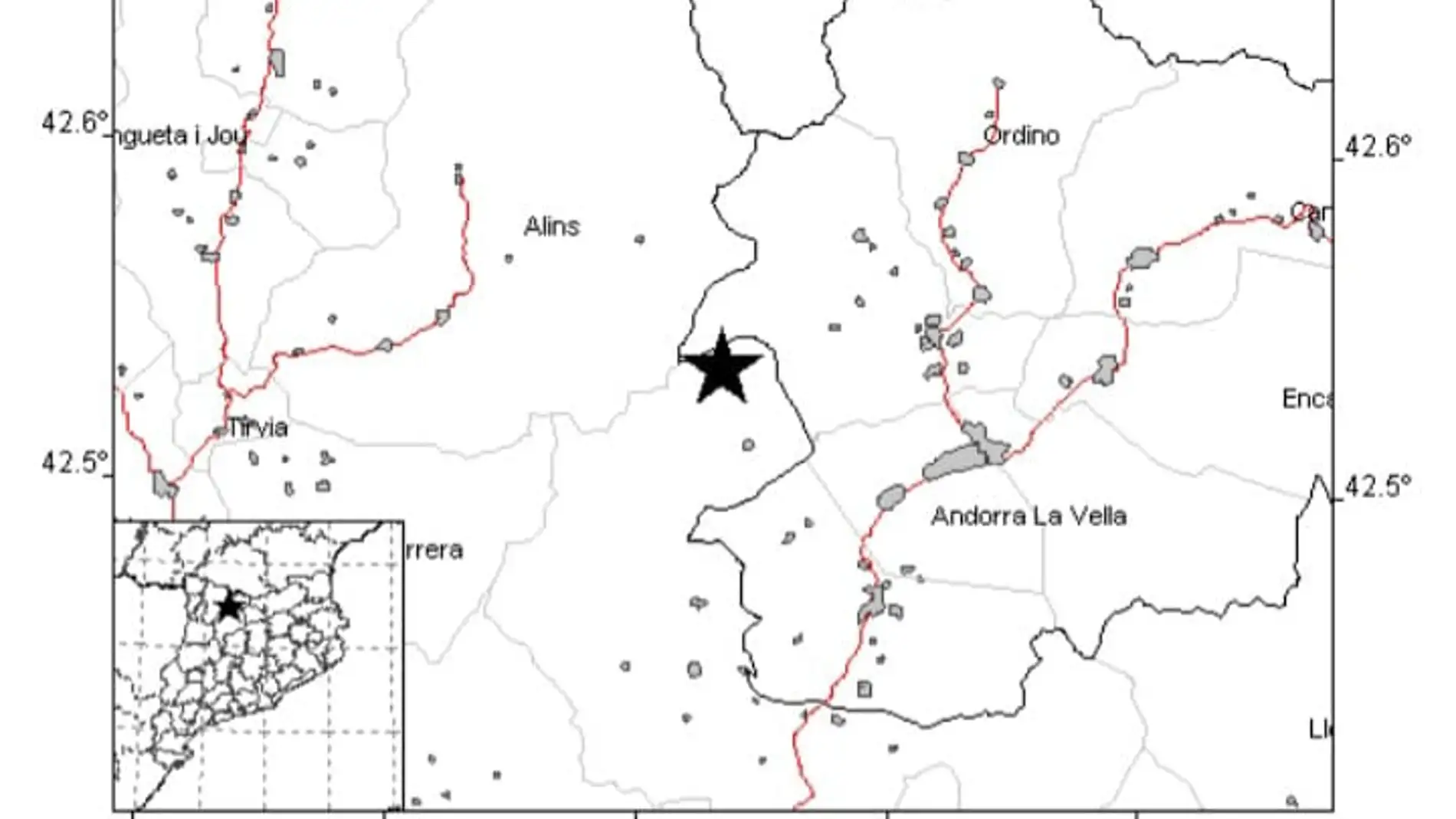 Un terratrèmol de 3,8 graus a l'Alt Urgell sacseja zones del Pirineu i Andorra