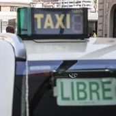 Imagen de archivo de un taxi Imagen de archivo de un taxi