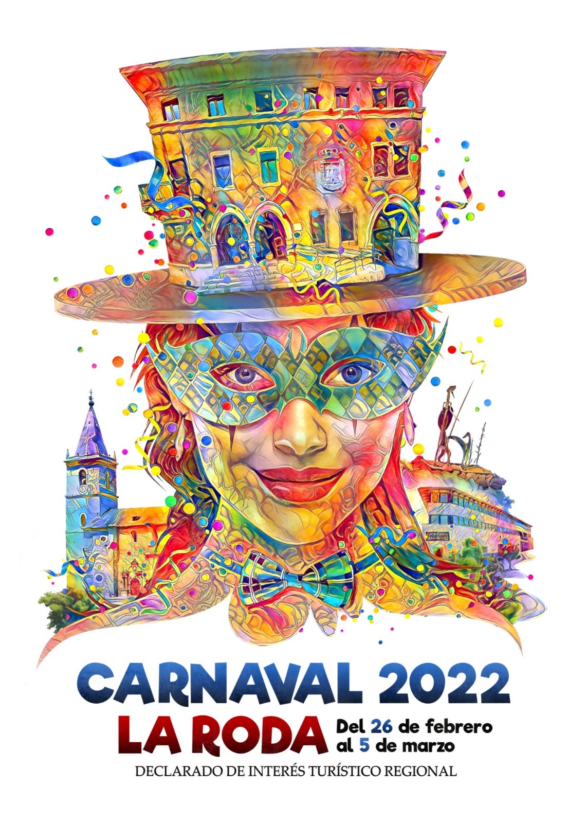 'Alegría', nuevo cartel del Carnaval 2022 de La Roda 'Alegría', nuevo cartel del Carnaval 2022 de La Roda