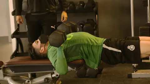 Entrenamiento Racing de Santander gimnasio Entrenamiento Racing de Santander gimnasio Covid