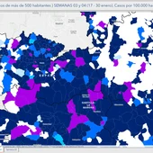 Mapa de incidencia del covid en las provincias de CLM Mapa de incidencia del covid en las provincias de CLM