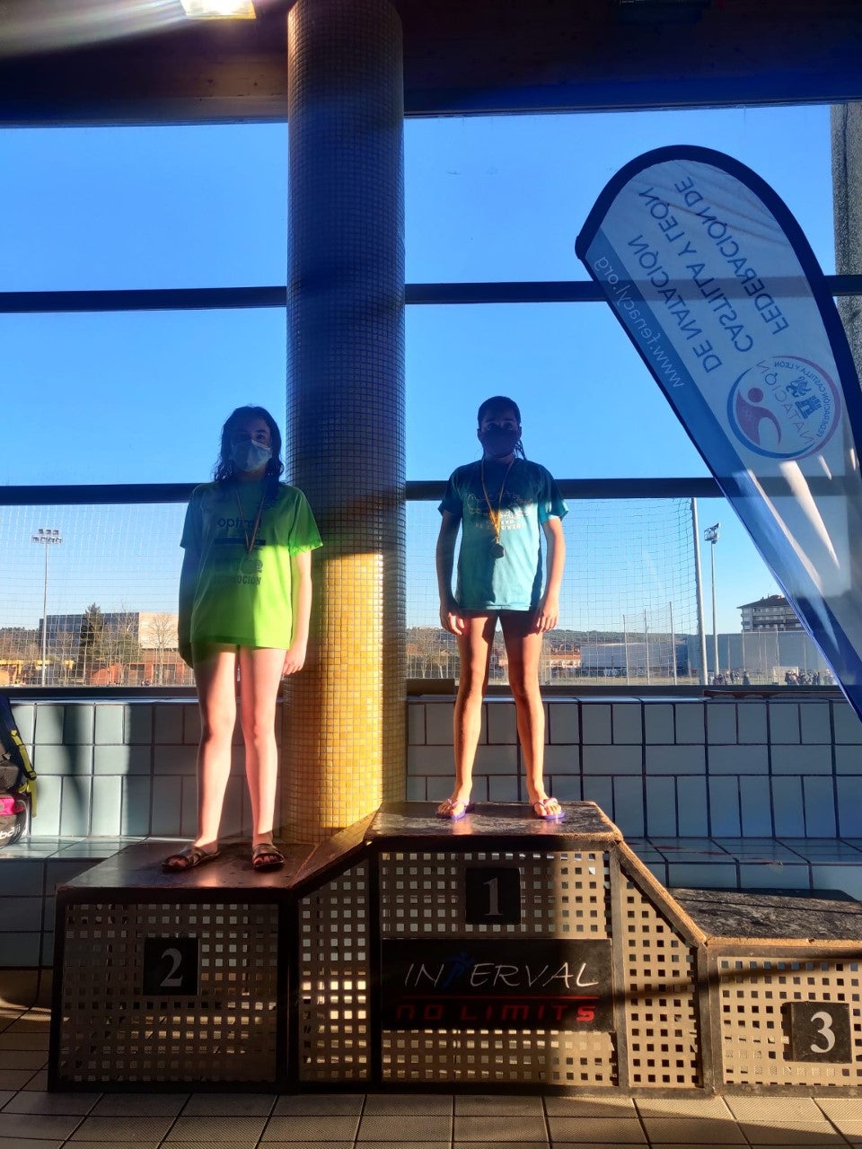 Una joven promesa de la natación Una joven promesa de la natación