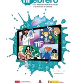 Cartel del Día Internacional de la Mujer y la Niña en la Ciencia Cartel del Día Internacional de la Mujer y la Niña en la Ciencia