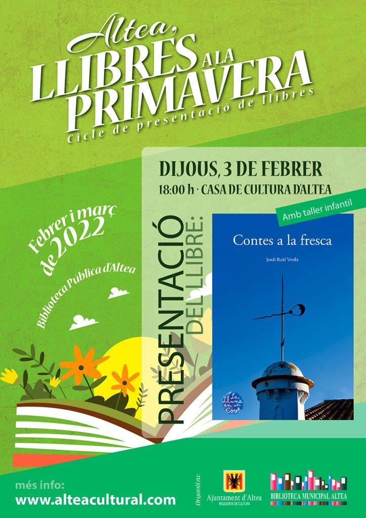 Jordi Raúl Verdú presenta hoy en Altea una nueva recopilación de cuentos populares de la provincia Jordi Raúl Verdú presenta hoy en Altea una nueva recopilación de cuentos populares de la provincia