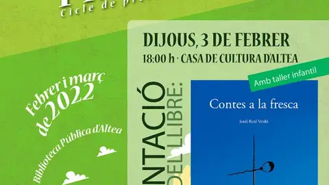 Cartel de Llibres a la Primavera Contes a la fresca