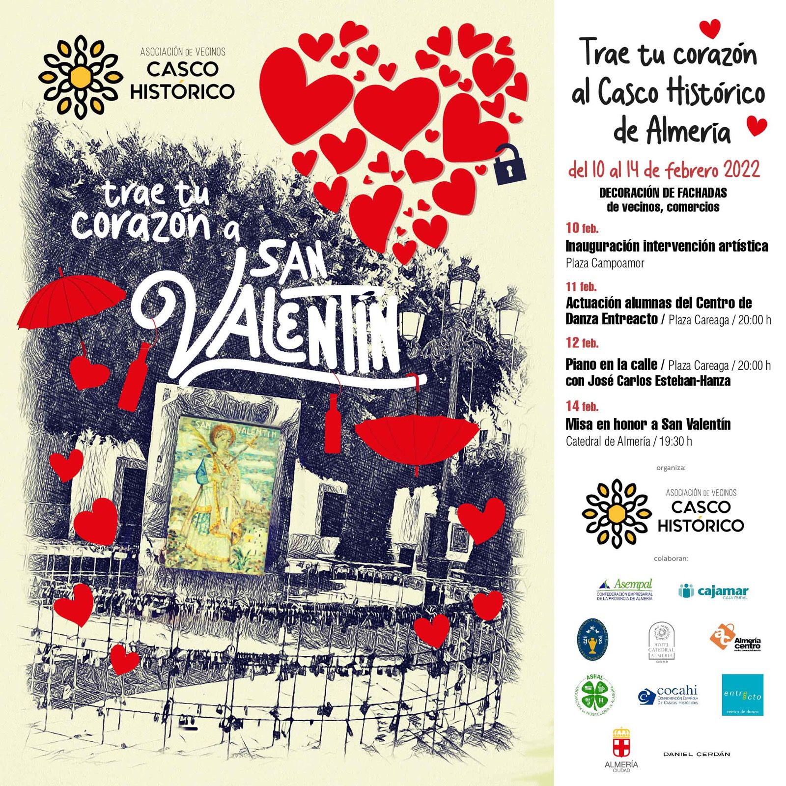 'Trae tu corazón a San Valentín', la nueva iniciativa para dinamizar el casco histórico de Almería 'Trae tu corazón a San Valentín', la nueva iniciativa para dinamizar el casco histórico de Almería
