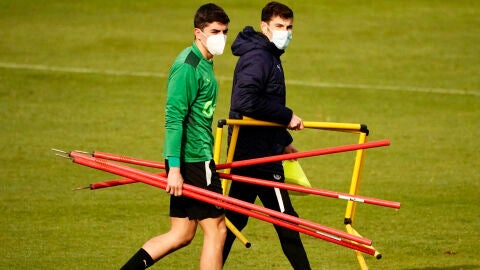 Real Racing Club, entrenamiento con mascarilla