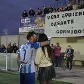 Antonio Vera y Alejandra después del partido Antonio Vera y Alejandra después del partido