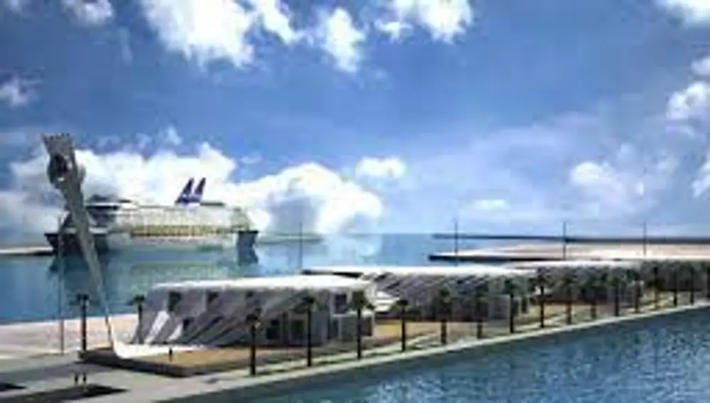 Una recreación del proyecto en el Puerto Una recreación del proyecto en el Puerto