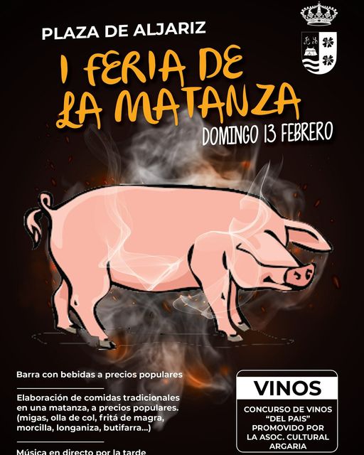 Antas celebra del 13 al 20 de febrero la décima edición de la Semana del Vino con la novedad de la primera Feria de la Matanza Antas celebra del 13 al 20 de febrero la décima edición de la Semana del Vino con la novedad de la primera Feria de la Matanza