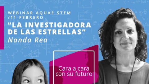 Cartel del programa AQUAE STEM sobre &#39;El universo de las estrellas&#39;