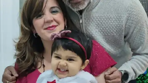 La familia de Eligia en una foto de archivo La familia de Eligia en una foto de archivo