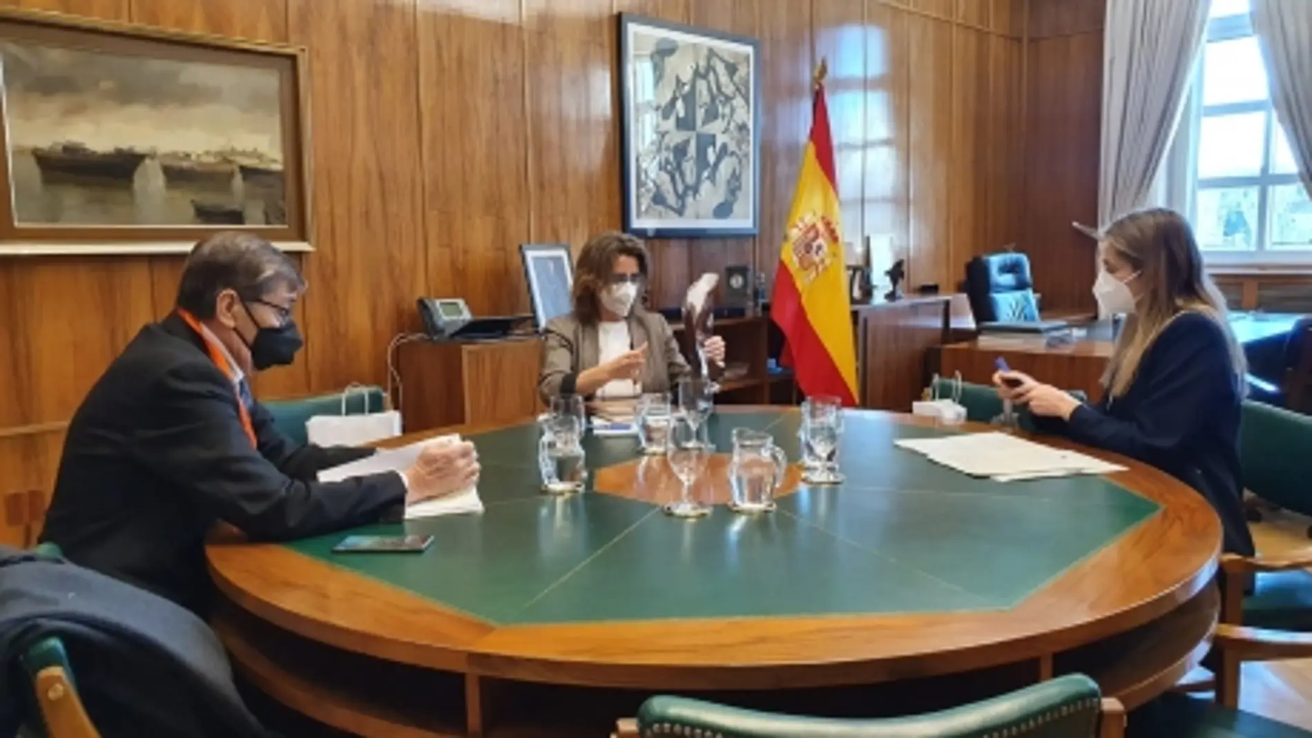 Aliaga y Ribera se han reunido en la sede del Ministerio
