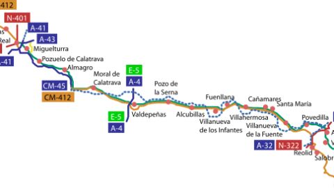 De momento hace el recorrido desde Ciudad Real hasta poco despu&eacute;s de Alamgro