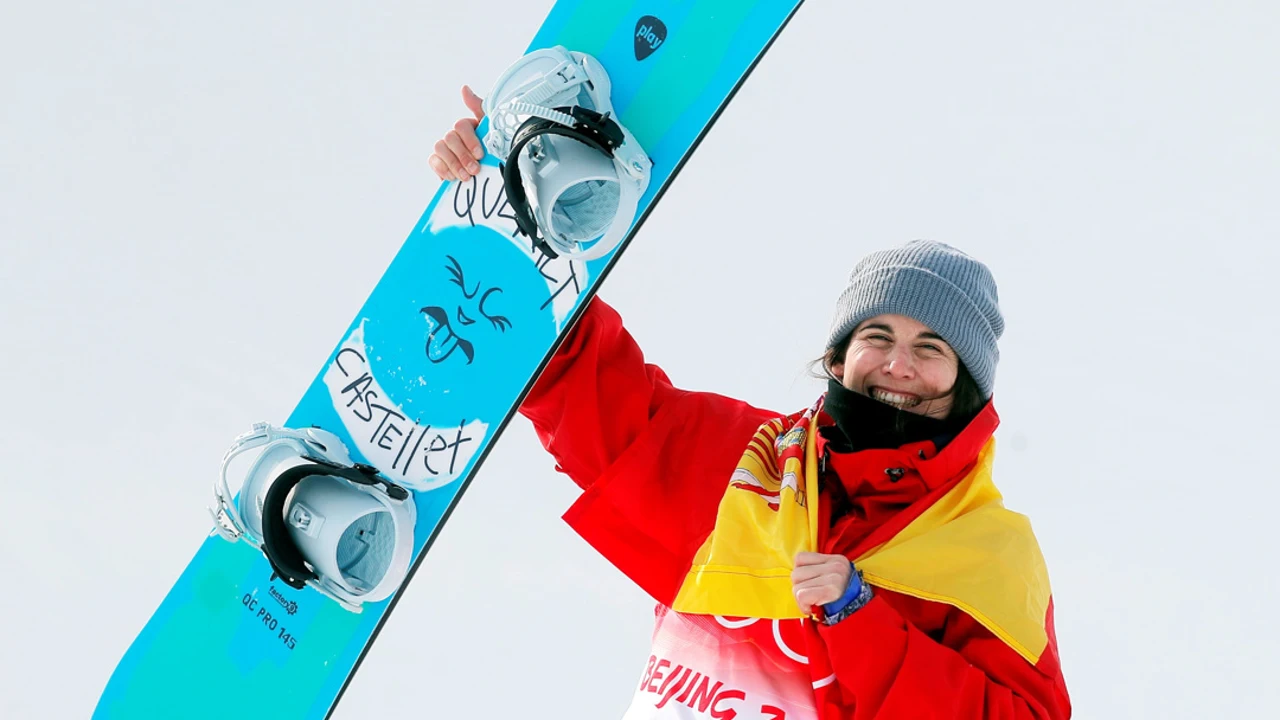 La subcampeona olímpica, Queralt Castellet, durante los Juegos Olímpicos de Invierno en Pekín