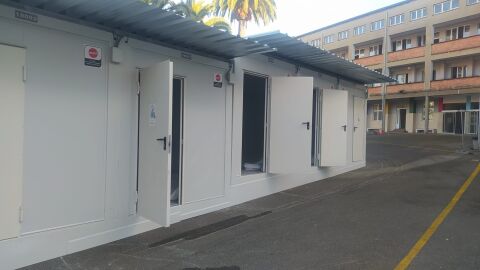 Nuevas aulas modulares del Colegio San Vicente de Pa&uacute;l