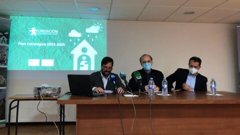 Rueda de prensa en la Fundaci&oacute;n Hogar San Jos&eacute;