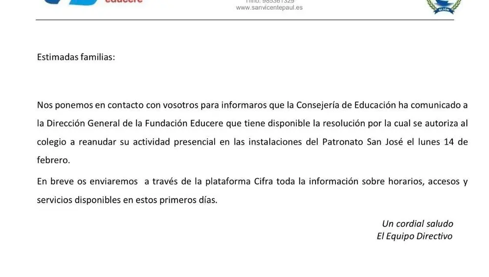 Circular de laFundación Educere Circular de laFundación Educere