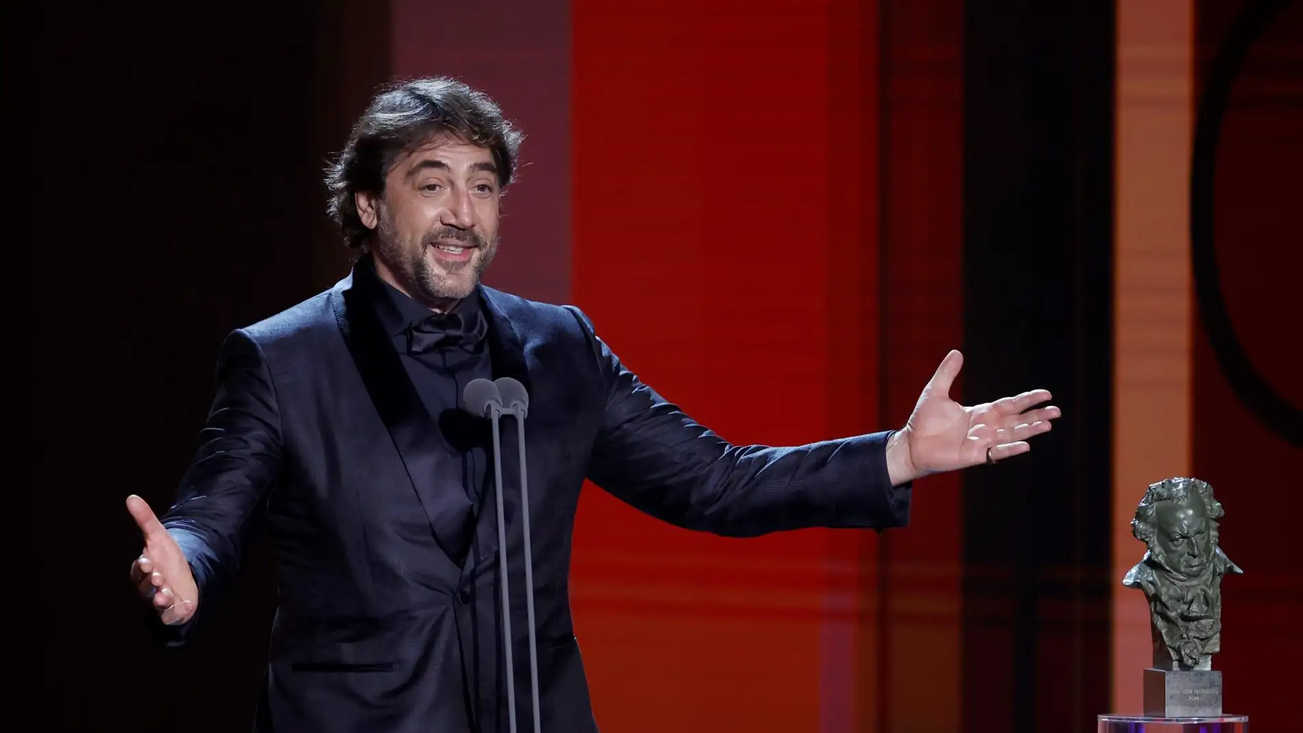 El actor Javier Bardem recibe el Goya a Mejor Actor Protagonista
