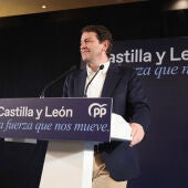El presidente de la Junta de Castilla y León y candidato del PP a la reelección, Alfonso Fernández Mañueco