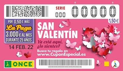 Horario y dónde ver el Sorteo Extraordinario de San Valentín de la ONCE hoy Horario y dónde ver el Sorteo Extraordinario de San Valentín de la ONCE hoy