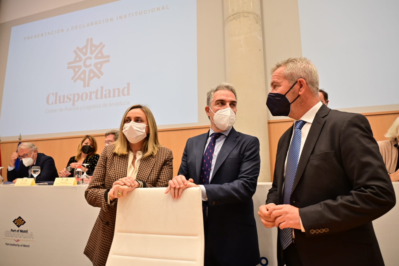 Bendodo y Carazo asisten en el puerto de Motril a la presentación del Clúster de internacionalización de Puertos y Logística de Andalucía Bendodo y Carazo asisten en el puerto de Motril a la presentación del Clúster de internacionalización de Puertos y Logística de Andalucía