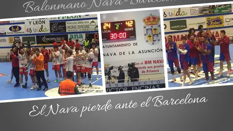 Partido del Nava contra el Barcelona Segovia