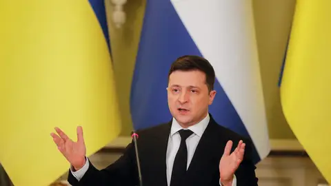 El presidente de Ucrania, Volodimir Zelenski El presidente de Ucrania, Volodimir Zelenski