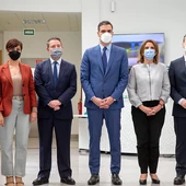 Pedro Sánchez durante su visita al Centro Nacional del Hidrógeno Pedro Sánchez durante su visita al Centro Nacional del Hidrógeno