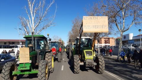 Tractores participantes en la manifestaci&oacute;n