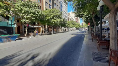 Preparativos para la reconfiguración del tráfico en La Rambla Preparativos para la reconfiguración del tráfico en La Rambla
