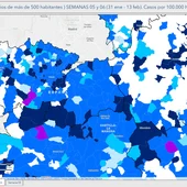 Mapa de incidencia del covid en cada provincia de CLM Mapa de incidencia del covid en cada provincia de CLM