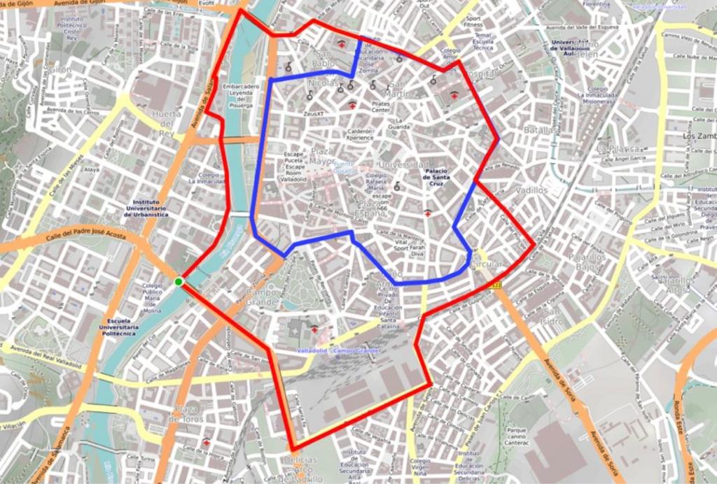 Se amplía la almendra central de Valladolid Se amplía la almendra central de Valladolid