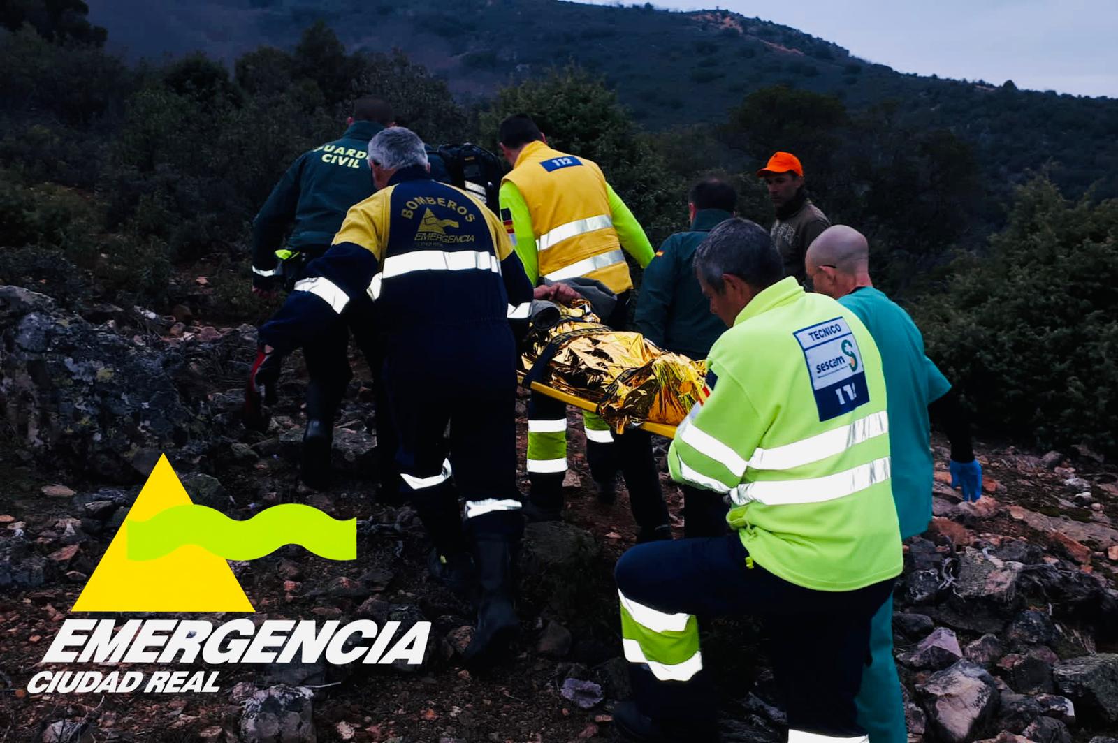 Rescatado un hombre de 50 años en un monte de Fuencaliente Rescatado un hombre de 50 años en un monte de Fuencaliente