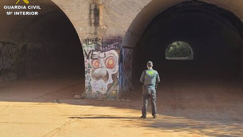 Túnel donde se celebró la 'rave' Túnel donde se celebró la 'rave'