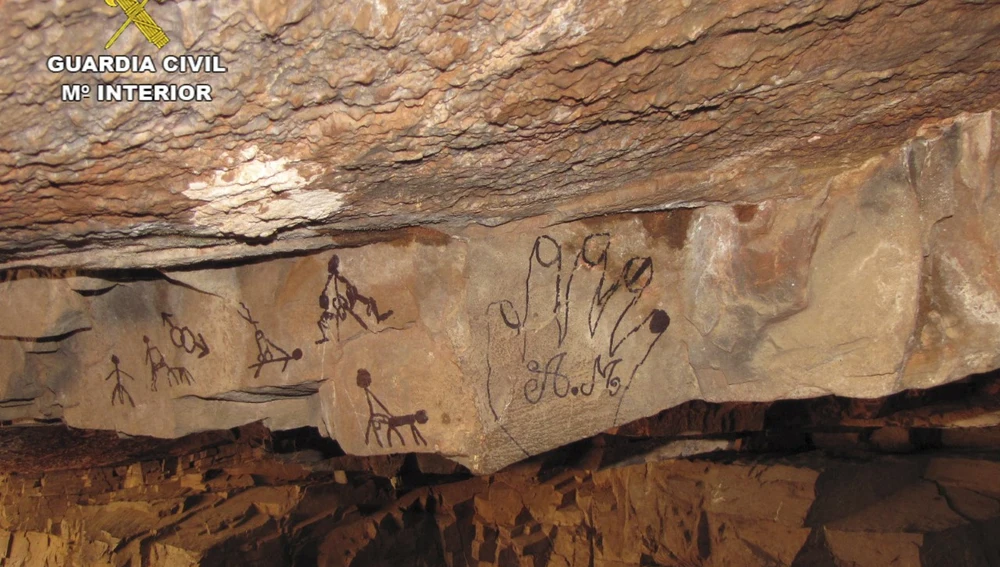 Acto vandálico en la cueva