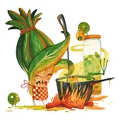 Ilustración 'La rebelión de las verduras' Ilustración 'La rebelión de las verduras'