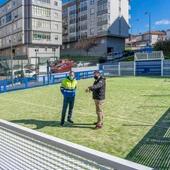O Concello de Ourense inaugura a nova cancha multixogos do barrio da Milagrosa O Concello de Ourense inaugura a nova cancha multixogos do barrio da Milagrosa