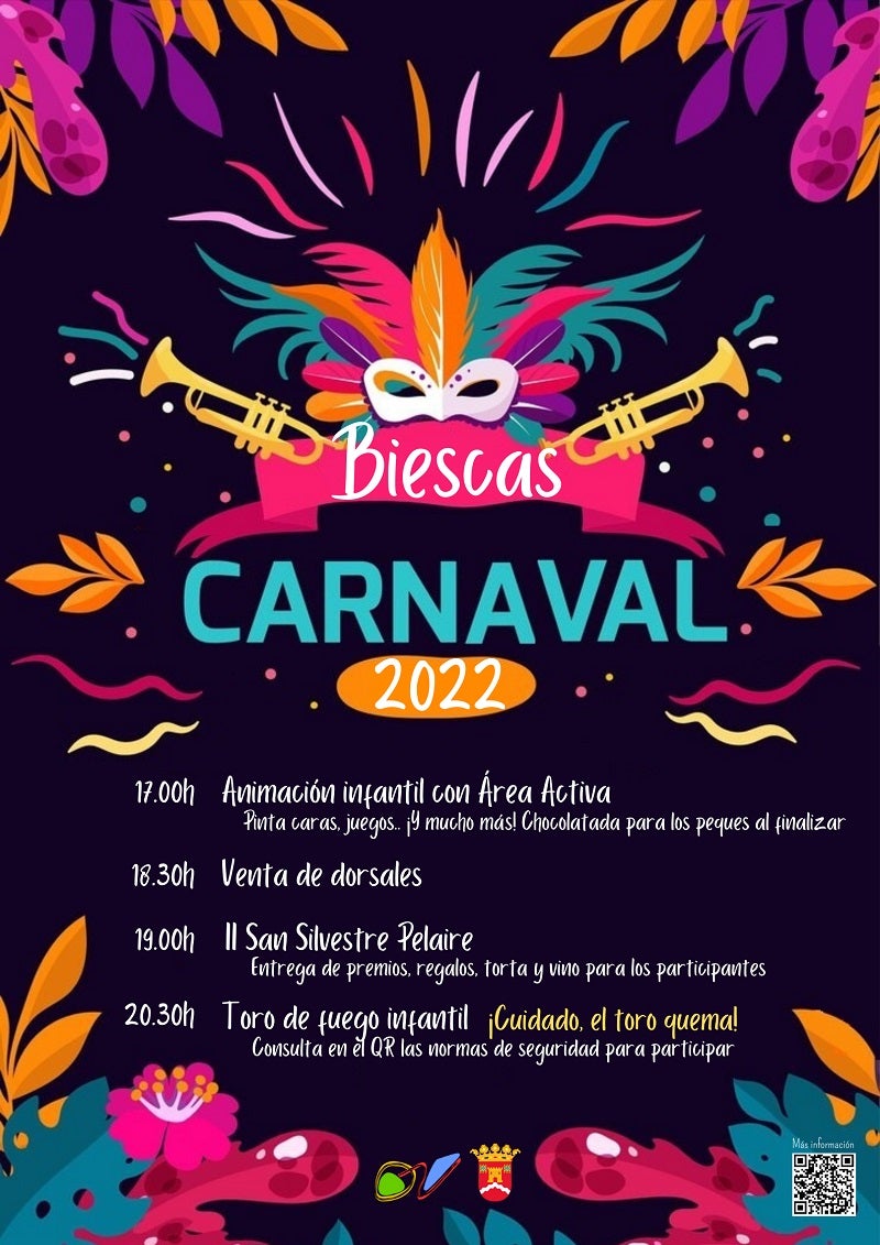 San Silvestre y toro de fuego en el Carnaval de Biescas San Silvestre y toro de fuego en el Carnaval de Biescas