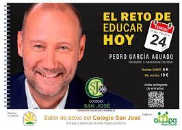 Pedro García Aguado ofrecerá dos conferencias este jueves en el Colegio San José de Ciudad Real Pedro García Aguado ofrecerá dos conferencias este jueves en el Colegio San José de Ciudad Real