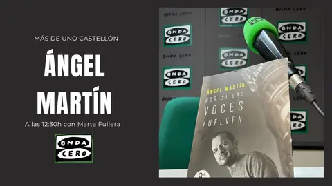 Ángel Martín conversa sobre su libro 'Por si las voces vuelven' con Marta Fullera. Ángel Martín conversa sobre su libro 'Por si las voces vuelven' con Marta Fullera.