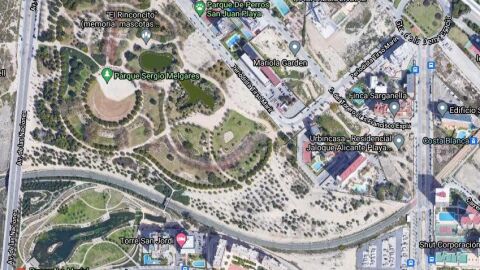 Parcela que se acondicionará para acoger El Circo del Sol Parcela que se acondicionará para acoger El Circo del Sol